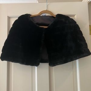 WHBM Faux Fur Capelet.
